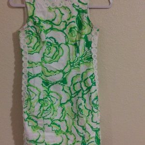 Lili Pulitzer Green Mini Dress.Size 00